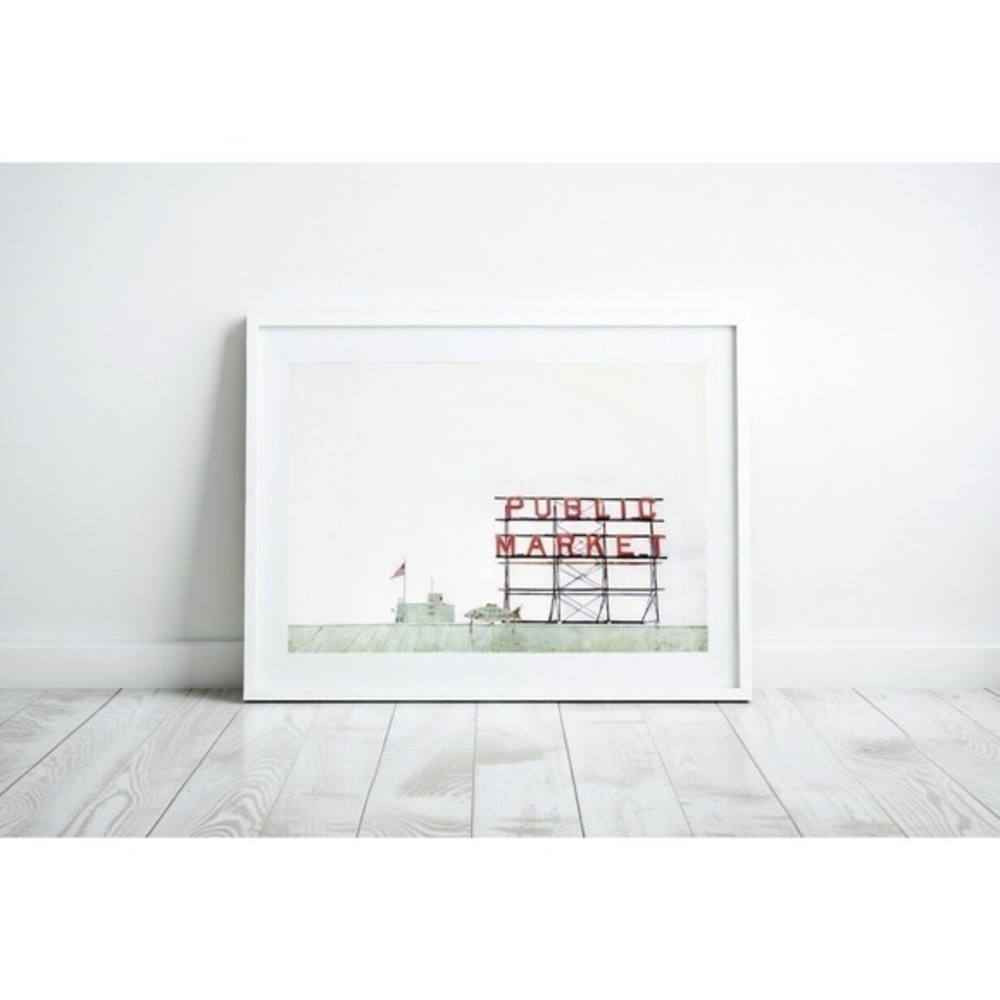Seattle Public Market Sign Photography Print, Pike Place Wall Art Size 8x10 - Picture 4 of 4